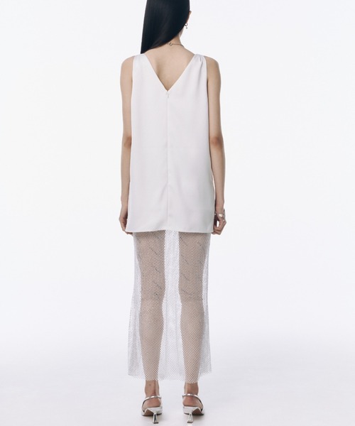 JOSE MOON(ジョゼムーン)の「SATIN GRITTER DRESS/サテンギャザードレス(ワンピース・レディース・ホワイト/ブラック/イエロー系その他・FREE)」の17枚目の写真