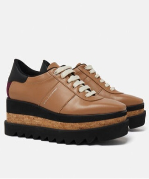 STELLA McCARTNEY（ステラマッカートニー）の「Sneak-Elyse Platform Trainers / スニークエリス プラットフォーム スニーカー（スニーカー・レディース・ブラウン系その他・34.5/34/37/36.5/36/35）」の2枚目の写真