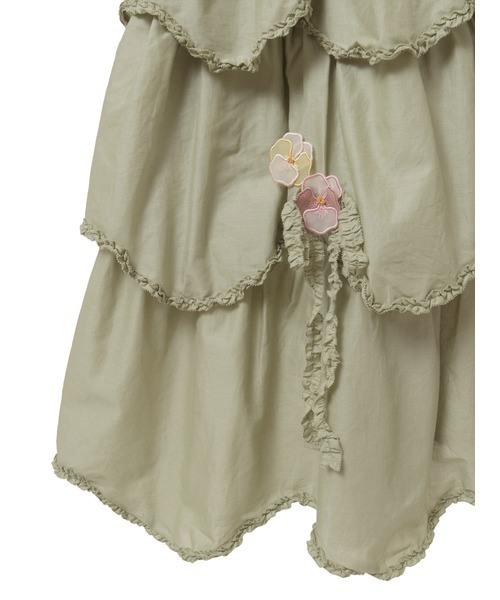 PINK HOUSE（ピンクハウス）の「パンジーレース使いキャミソールワンピース（ワンピース・レディース・ミント/ラベンダー/ホワイト/ブラック・フリー）」の10枚目の写真