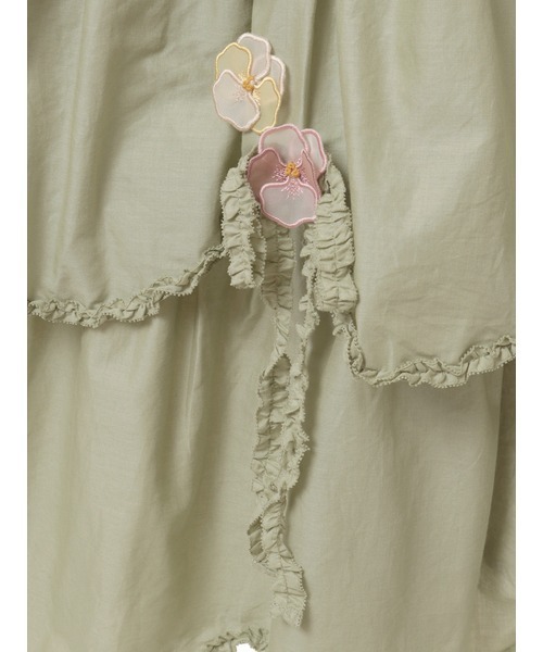 PINK HOUSE（ピンクハウス）の「パンジーレース使いキャミソールワンピース（ワンピース・レディース・ミント/ラベンダー/ホワイト/ブラック・フリー）」の8枚目の写真