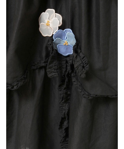 PINK HOUSE（ピンクハウス）の「パンジーレース使いキャミソールワンピース（ワンピース・レディース・ミント/ラベンダー/ホワイト/ブラック・フリー）」の7枚目の写真