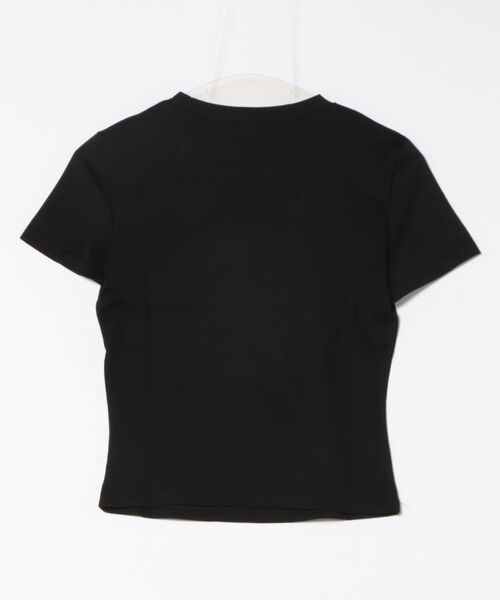 HALEY PESCA(ヘーリーペスカ)の「HALEY PESCA/フロントロゴ グラフィックプリントTシャツ(Tシャツ/カットソー・レディース・ブラック/ホワイト・MEDIUM/SMALL)」の4枚目の写真