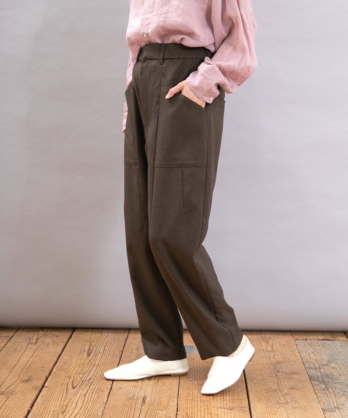 URCH RNA(アーチ アールエヌエー)の「R4348 PJ'Sシルエットのスラックスパンツ(その他パンツ・レディース・ベージュ/ブラウン/グレー・FREE)」の7枚目の写真