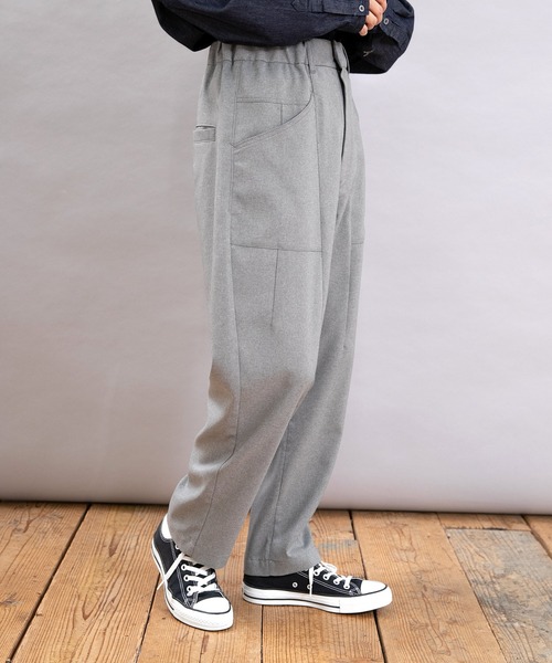 URCH RNA(アーチ アールエヌエー)の「R4348 PJ'Sシルエットのスラックスパンツ(その他パンツ・レディース・ベージュ/ブラウン/グレー・FREE)」の4枚目の写真