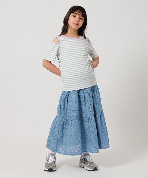 セール】ローンレース ティアードスカート / キッズ 140cm-160cm