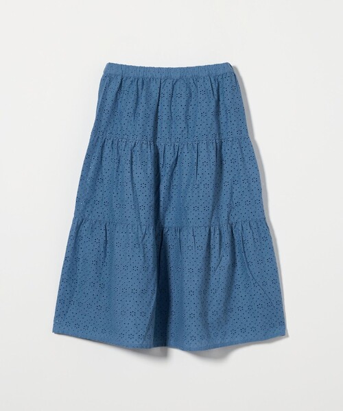 green label relaxing（グリーンレーベルリラクシング）の「ローンレース ティアードスカート / キッズ  140cm-160cm（スカート・キッズ・ロイヤルブルー/オレンジ・160cm/150cm/140cm）」の16枚目の写真