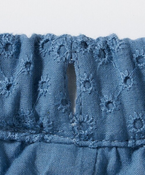 green label relaxing（グリーンレーベルリラクシング）の「ローンレース ティアードスカート / キッズ  140cm-160cm（スカート・キッズ・ロイヤルブルー/オレンジ・160cm/150cm/140cm）」の4枚目の写真