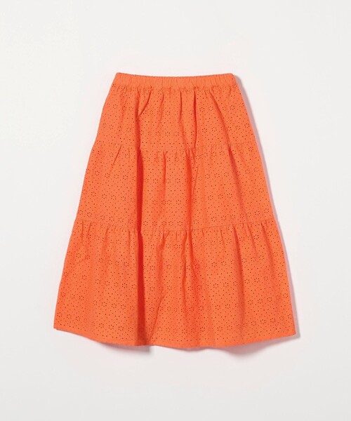 green label relaxing（グリーンレーベルリラクシング）の「ローンレース ティアードスカート / キッズ  140cm-160cm（スカート・キッズ・ロイヤルブルー/オレンジ・160cm/150cm/140cm）」の17枚目の写真