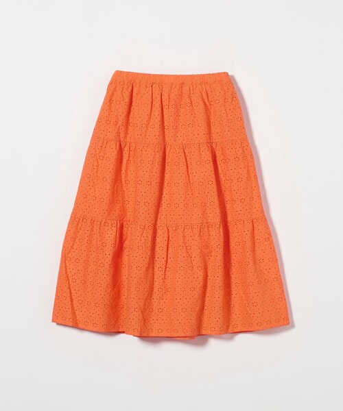 green label relaxing（グリーンレーベルリラクシング）の「ローンレース ティアードスカート / キッズ  140cm-160cm（スカート・キッズ・ロイヤルブルー/オレンジ・160cm/150cm/140cm）」の18枚目の写真