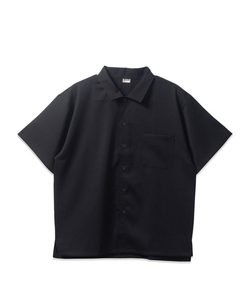 BAYBLO(ベイブロ)の「(SA) テックリネン 無地 半袖 シャツ(シャツ/ブラウス・メンズ・ブラック/チャコールグレー/ベージュ/ブラウン・M/L/LL)」の12枚目の写真