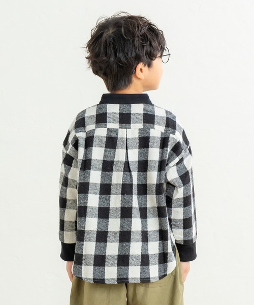 DILASH(ディラッシュ)の「スタンド襟シャツ(シャツ/ブラウス・キッズ・ブラック/ネイビー・130/120/110/100/90/80/140)」の3枚目の写真