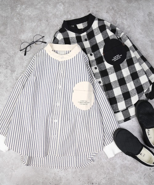 DILASH(ディラッシュ)の「スタンド襟シャツ(シャツ/ブラウス・キッズ・ブラック/ネイビー・130/120/110/100/90/80/140)」の11枚目の写真