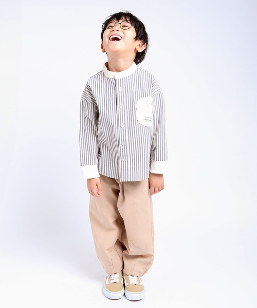 DILASH(ディラッシュ)の「スタンド襟シャツ(シャツ/ブラウス・キッズ・ブラック/ネイビー・130/120/110/100/90/80/140)」の7枚目の写真