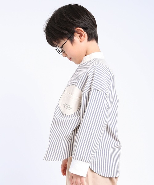 DILASH(ディラッシュ)の「スタンド襟シャツ(シャツ/ブラウス・キッズ・ブラック/ネイビー・130/120/110/100/90/80/140)」の5枚目の写真