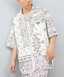 RVCA（ルーカ）の「RVCA/ルーカ 半袖シャツ バンダナ柄 セットアップ対応 BF04A-P13（シャツ/ブラウス）」