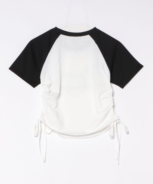 GORGE（ゴージ）の「《ラメロゴ×ドロスト》レディース 半袖Tシャツ サイドギャザー 着映えトップス 春夏秋（Tシャツ/カットソー・レディース・オフホワイト/オートミール/その他1・F）」の4枚目の写真