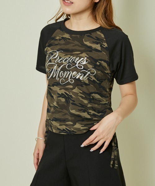 GORGE（ゴージ）の「《ラメロゴ×ドロスト》レディース 半袖Tシャツ サイドギャザー 着映えトップス 春夏秋（Tシャツ/カットソー・レディース・オフホワイト/オートミール/その他1・F）」の22枚目の写真