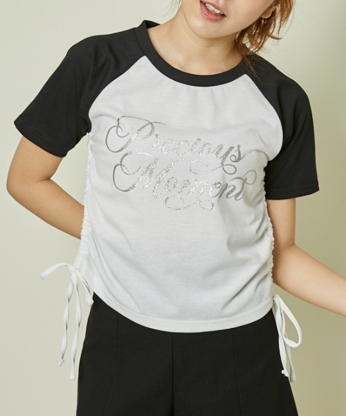 GORGE（ゴージ）の「《ラメロゴ×ドロスト》レディース 半袖Tシャツ サイドギャザー 着映えトップス 春夏秋（Tシャツ/カットソー・レディース・オフホワイト/オートミール/その他1・F）」の21枚目の写真
