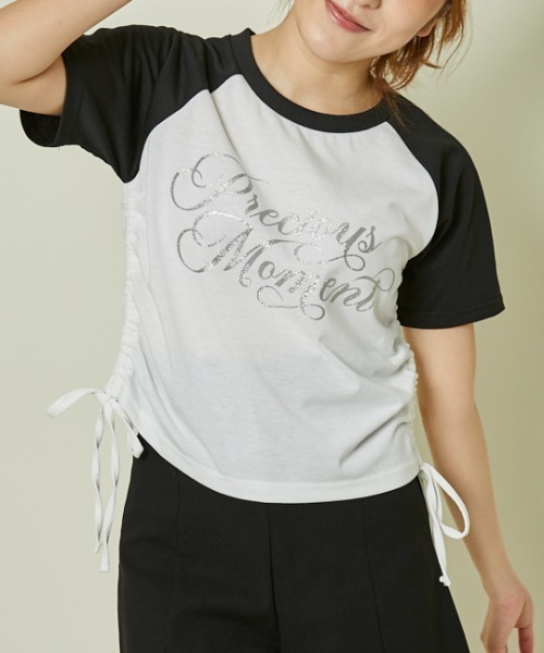 GORGE（ゴージ）の「《ラメロゴ×ドロスト》レディース 半袖Tシャツ サイドギャザー 着映えトップス 春夏秋（Tシャツ/カットソー・レディース・オフホワイト/オートミール/その他1・F）」の20枚目の写真
