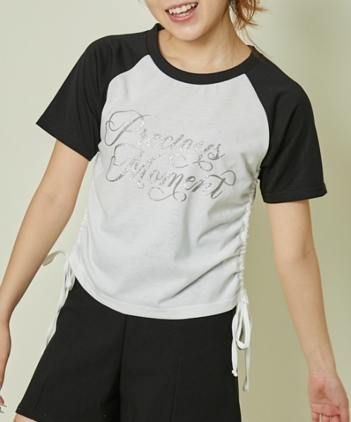 GORGE（ゴージ）の「《ラメロゴ×ドロスト》レディース 半袖Tシャツ サイドギャザー 着映えトップス 春夏秋（Tシャツ/カットソー・レディース・オフホワイト/オートミール/その他1・F）」の18枚目の写真