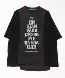 お値下げ不可　最終　アンスリードマーブルアートTシャツ　 ブラック フリーサイズ UN3D.（アンスリード）の「マーブルアートTシャツ（Tシャツ
