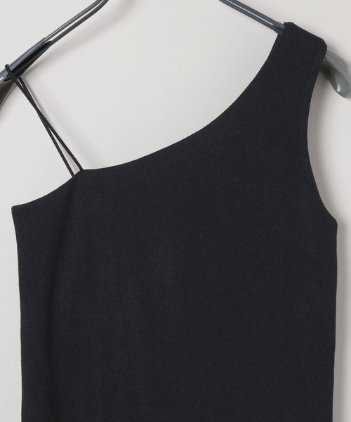 JEANASIS(ジーナシス)の「チビラメワンショルダータンク/572624(タンクトップ・レディース・ホワイト/ブラック/グレー・FREE)」の11枚目の写真