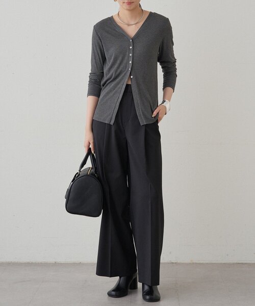 tシャツ チャームVカットカーデ レディース チャームVカットカーデ（Tシャツ/カットソー）｜LOUNGEDRESS