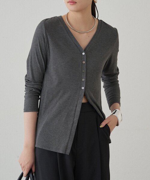 tシャツ チャームVカットカーデ レディース チャームVカットカーデ（Tシャツ/カットソー）｜LOUNGEDRESS