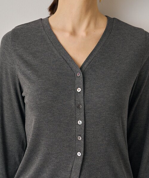 tシャツ チャームVカットカーデ レディース チャームVカットカーデ（Tシャツ/カットソー）｜LOUNGEDRESS