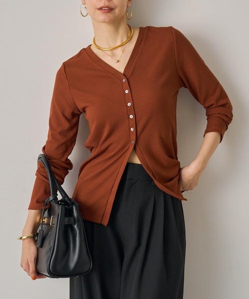 tシャツ チャームVカットカーデ レディース チャームVカットカーデ（Tシャツ/カットソー）｜LOUNGEDRESS