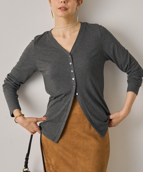 tシャツ チャームVカットカーデ レディース チャームVカットカーデ（Tシャツ/カットソー）｜LOUNGEDRESS