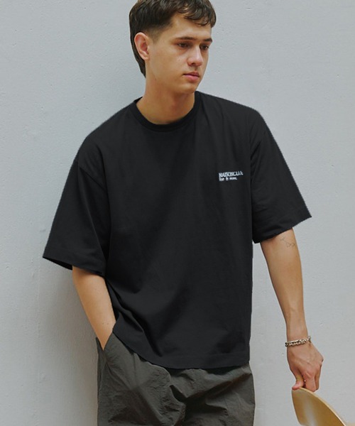 SETUP7(セットアップセブン)の「【SETUP7】One Point Embroidery Tee KKP/ ワンポイント刺繍Tシャツ(Tシャツ/カットソー・メンズ・ブルー/グレー/ブラック/ホワイト/ブラウン・M/L)」の2枚目の写真