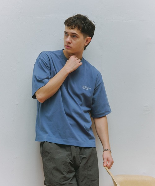 SETUP7(セットアップセブン)の「【SETUP7】One Point Embroidery Tee KKP/ ワンポイント刺繍Tシャツ(Tシャツ/カットソー・メンズ・ブルー/グレー/ブラック/ホワイト/ブラウン・M/L)」の8枚目の写真