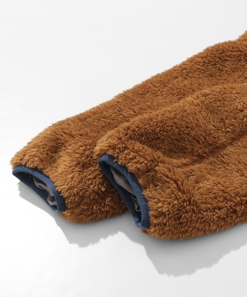 KRIFF MAYER Lady's Collection（クリフメイヤーレディースコレクション）の「【軽い・暖かい】シャギーボアロングフードJK（その他アウター・レディース・グリーン/ブラウン/ネイビー/グレー/ナチュラル/ブラック/カラフル・MEDIUM/LARGE）」の20枚目の写真