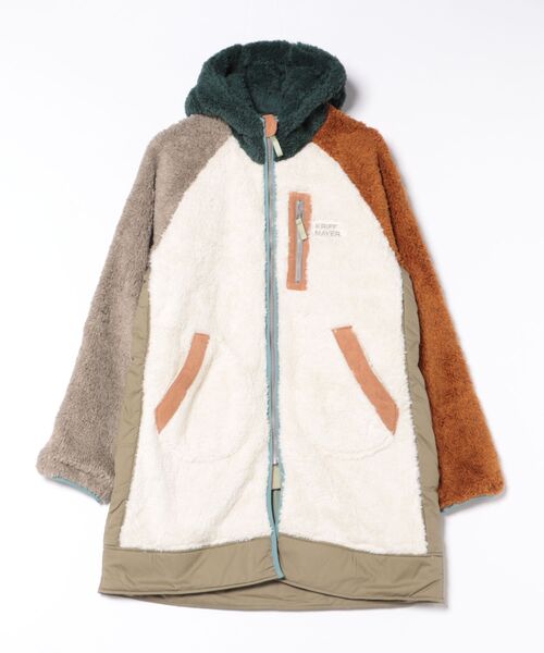 セール】【軽い・暖かい】シャギーボアロングフードJK（その他アウター