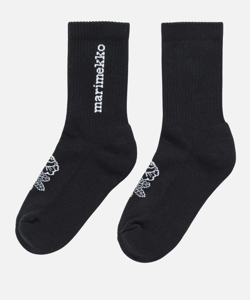 marimekko(マリメッコ)の「【kioski】 Puikea Vihki Logo / socks(ソックス/靴下・レディース・ブラック・40/37/34)」の1枚目の写真