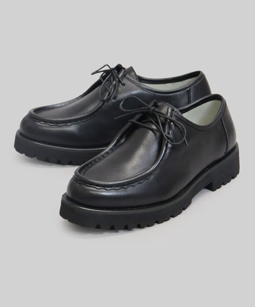 黒 レザー モカシンシューズ サイズ5 fuwaraku フワラク モカシンシューズ ＜1.0cmヒール＞ 【22.0cm