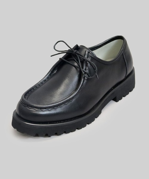 glabella(グラベラ)の「厚底 本革 カウレザー チロリアン シューズ モカシン ドレスシューズ(ドレスシューズ・メンズ・ブラック・L/M/S)」の3枚目の写真