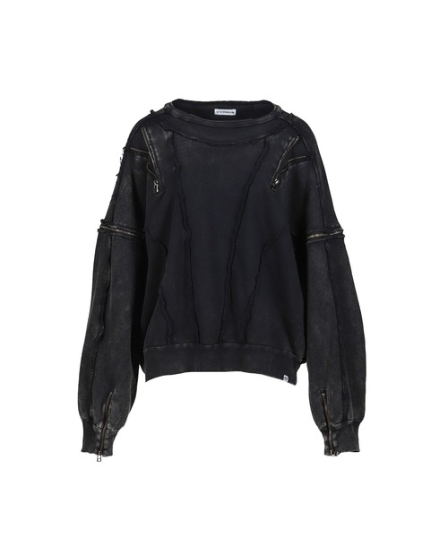 VIVAMUS（ヴィヴァムス）の「SPLIT SWEAT CREWNECK（スウェット・レディース・ブラック・OS）」の5枚目の写真
