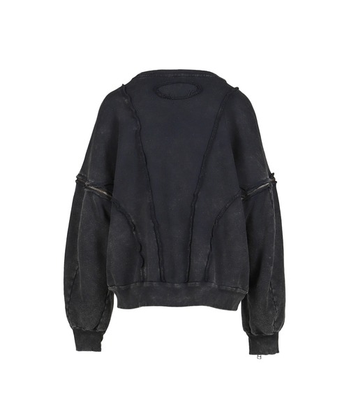 VIVAMUS（ヴィヴァムス）の「SPLIT SWEAT CREWNECK（スウェット・レディース・ブラック・OS）」の6枚目の写真