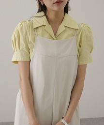 新品未使用 THETOE ポルトパフブラウス イエローS 新品未使用 THETOE