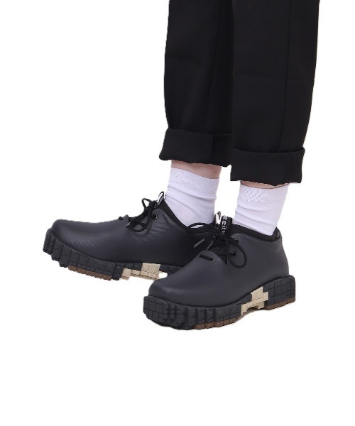 ccilu PANTOO コーヒー防水ブロックスニーカー 