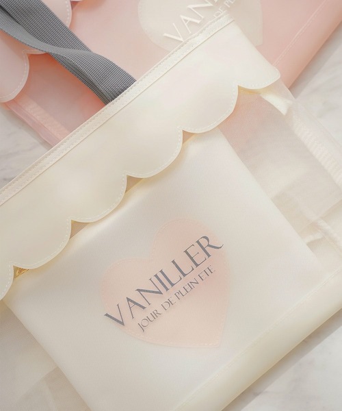 le reve vaniller(ル レーヴ ヴァニレ)の「ポーチセット スカラップ メッシュ トートバッグ le reve vaniller(トートバッグ・レディース・オフホワイト/ピンク・フリー)」の10枚目の写真