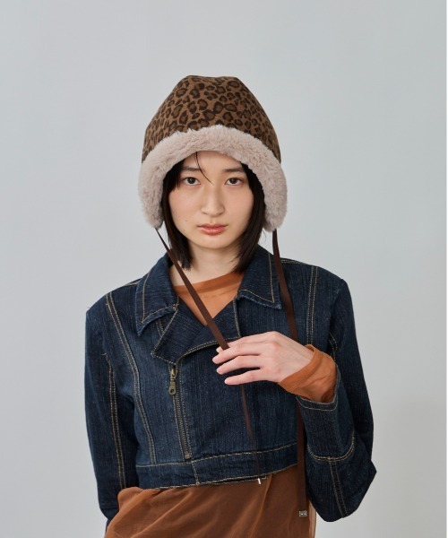 OVERRIDE(オーバーライド)の「OVERRIDE CORD PATTERN BONNET SGP / オーバーライド(ハット・レディース・ベージュ/ネイビー/ブラック・M/57.5cm)」の2枚目の写真