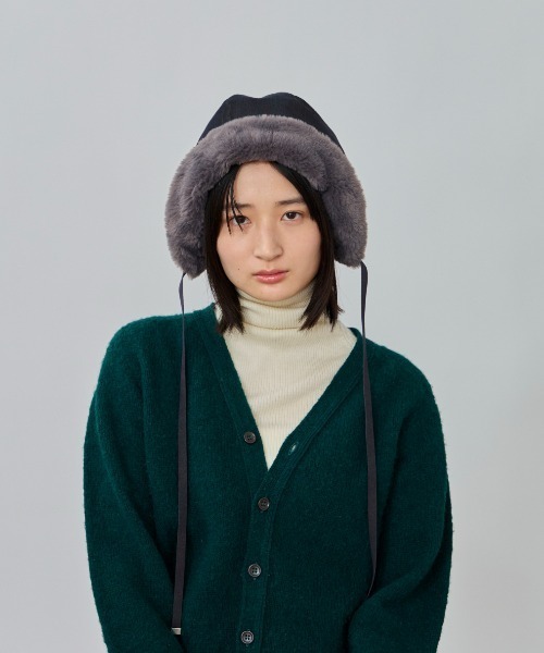 OVERRIDE(オーバーライド)の「OVERRIDE CORD PATTERN BONNET SGP / オーバーライド(ハット・レディース・ベージュ/ネイビー/ブラック・M/57.5cm)」の3枚目の写真