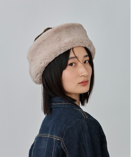 OVERRIDE(オーバーライド)の「OVERRIDE CORD PATTERN BONNET SGP / オーバーライド(ハット・レディース・ベージュ/ネイビー/ブラック・M/57.5cm)」の17枚目の写真