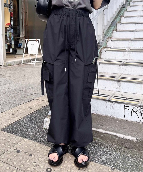 グレースコンチネンタル　サイドスリットカーゴパンツ バックサテンカーゴパンツ / GRACE CONTINENTAL | GRACE