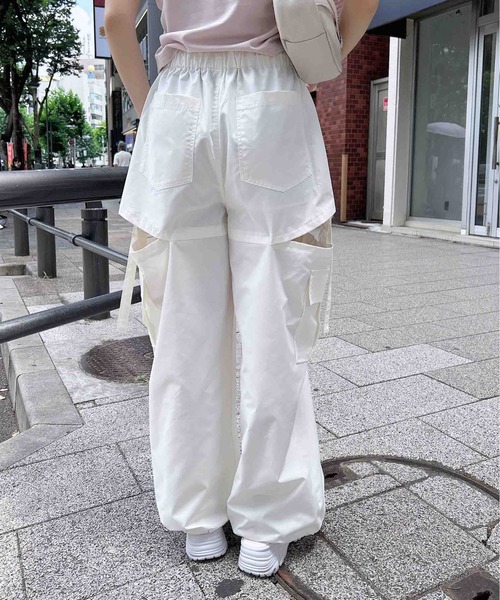 INGNI（イング）の「サイドスリットカーゴパンツ／Ａ（カーゴパンツ・レディース・グレー/カーキ/ブラック/アイボリー・FREE）」の7枚目の写真