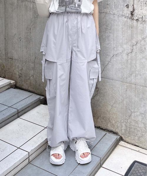 INGNI（イング）の「サイドスリットカーゴパンツ／Ａ（カーゴパンツ・レディース・グレー/カーキ/ブラック/アイボリー・FREE）」の18枚目の写真