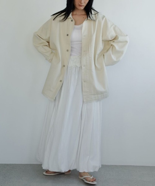 anuke（アンヌーク）の「anuke Volume Balloon Skirt 62510806（スカート・レディース・ホワイト/ブラック・36/38）」の2枚目の写真